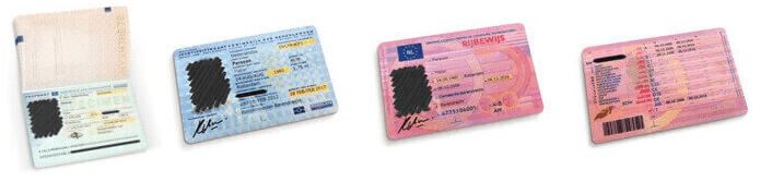 Voorbeelden identiteitsbewijzen